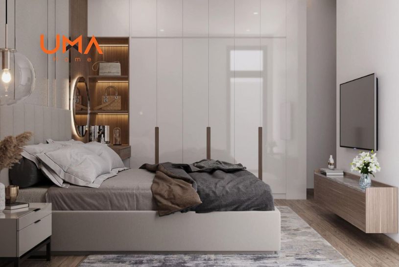 Bố trí nội thất phòng ngủ 12m2