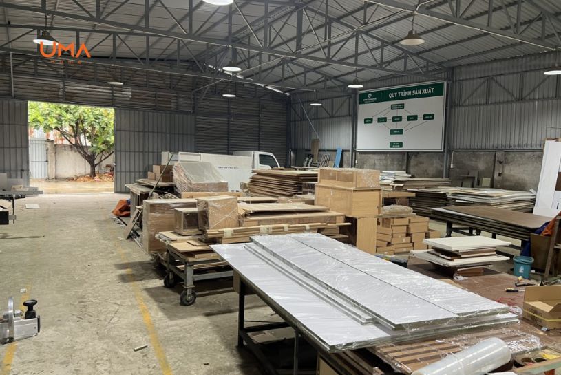 Xưởng sản xuất nội thất riêng của UMAX